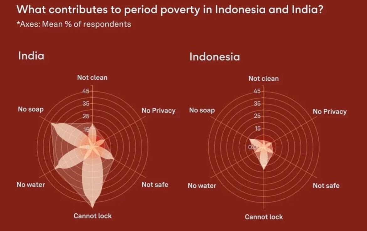 Applying visual metaphors: How we visualised period poverty in Asia