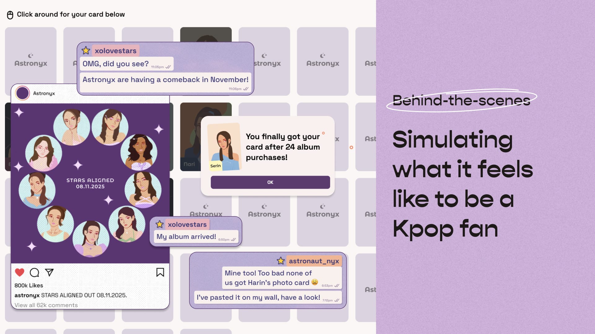 Simulating what it feels to be a Kpop fan